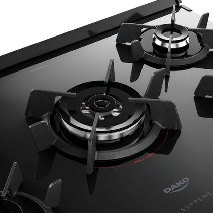 Imagem de Fogão 5 Bocas com Painel Touch e Timer Digital Dako Supreme Timer Glass New Bivolt