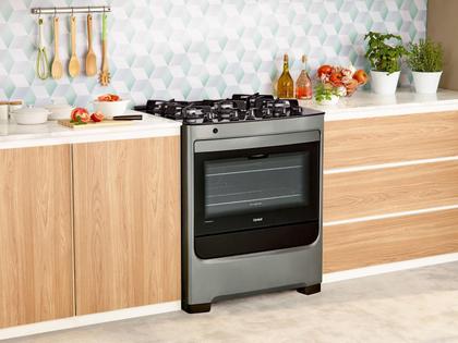 Imagem de Fogão 5 Bocas Consul Inox Mesa de Vidro CFS5VARUNA