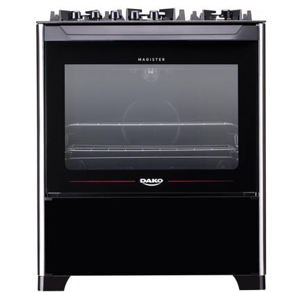 Imagem de Fogão 5 bocas Dako Magister Preto com Mesa de Vidro e Tripla Chama - Bivolt