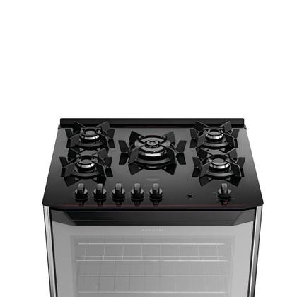 Fogão 5 bocas Dako Magister Style com Mesa de Vidro e Tripla Chama - Bivolt Imagem de Fogão 5 bocas Dako Magister Style com Mesa de Vidro e Tripla Chama - Bivolt