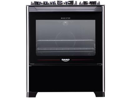 Fogão 5 Bocas Dako Preto Mesa de Vidro Magister Imagem de Fogão 5 Bocas Dako Preto Mesa de Vidro Magister