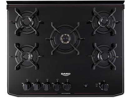 Fogão 5 Bocas Dako Preto Mesa de Vidro Magister Imagem de Fogão 5 Bocas Dako Preto Mesa de Vidro Magister