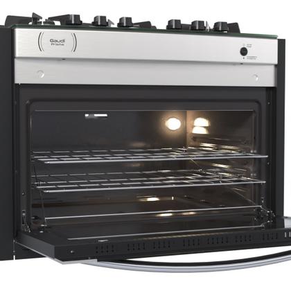 Imagem de Fogão 5 Bocas de Embutir Venax Gaudi Prisma Vitreo Bl Gas Glp Inox