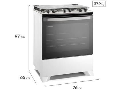 Imagem de Fogão 5 Bocas Electrolux Branco Efficient PerfectCook FE5IB