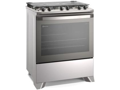 Fogão 5 Bocas Electrolux Cinza Efficient PerfectCook FE5IC Imagem de Fogão 5 Bocas Electrolux Cinza Efficient PerfectCook FE5IC
