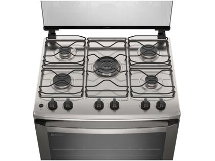 Fogão 5 Bocas Electrolux Cinza Efficient PerfectCook FE5IC Imagem de Fogão 5 Bocas Electrolux Cinza Efficient PerfectCook FE5IC