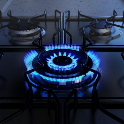 Imagem de Fogão 5 bocas Electrolux Cinza Experience 2 Fornos, PerfectCook360 e Tripla Chama (FE5DC)