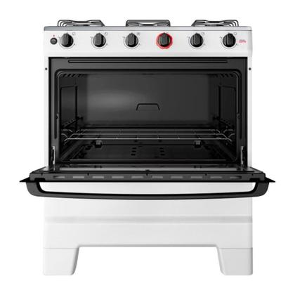 Imagem de Fogão 5 Bocas Esmaltec F5IAB5121 Ideal Super Mesa em Aço Inox Acendimento Automático Branco Bivolt