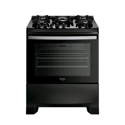 Imagem de Fogão 5 Bocas Mesa de Vidro Dako Supreme Black Glass Digital Bivolt
