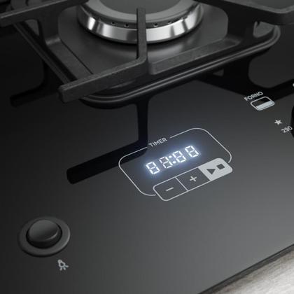 Imagem de Fogão 5 Bocas Mueller Decorato Vetro Inox com Timer