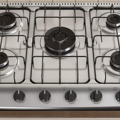 Imagem de Fogão 5 Bocas New Dream Itatiaia com Acendimento Automático Branco/Preto Bivolt