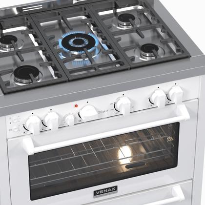 Imagem de Fogao 5 Bocas Venax Temis Branco Gas Glp