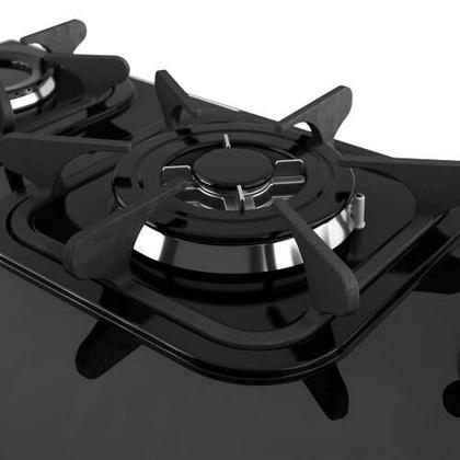 Imagem de Fogao 5b mueller mesa vidro tripla chama cooktop preto