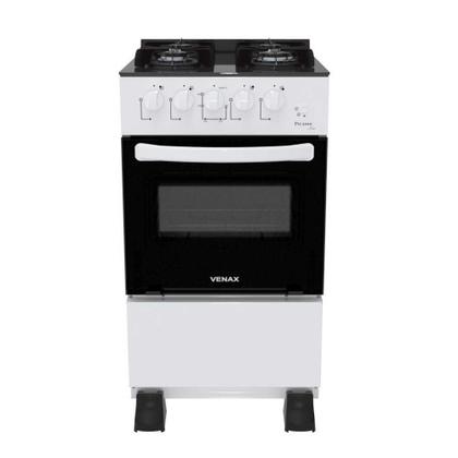 Imagem de Fogao a Gás 4 Bocas Picasso Line Branco Automático Mesa de Vidro - Venax