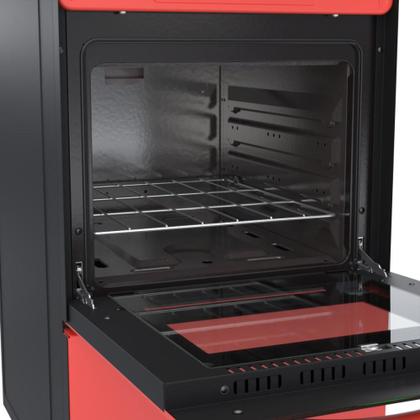 Imagem de Fogao a Gas 4 Bocas Venax Delplus Vitreo BL Vermelho