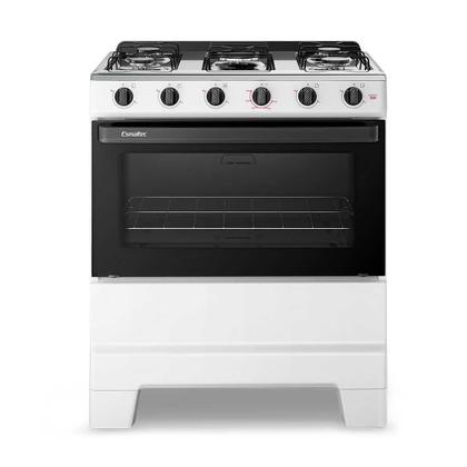 Imagem de Fogão a Gás 5 Bocas Ideal Pop Branco Mesa Inox F5ISB - Esmaltec