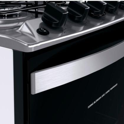 Imagem de Fogão a Gás Brastemp BF04NAB/NBB Clean 4 Bocas Piso Acendimento Automático