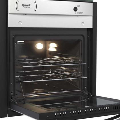 Imagem de Fogão a Gás de Embutir 4 Bocas Gaudi Prisma Vitreo BL Inox Bivolt - Venax