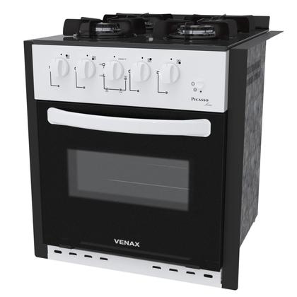 Fogao a Gas de Embutir 4 Bocas Venax Picasso Line Branco Imagem de Fogao a Gas de Embutir 4 Bocas Venax Picasso Line Branco