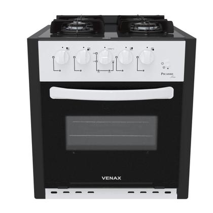 Fogao a Gas de Embutir 4 Bocas Venax Picasso Line Branco Imagem de Fogao a Gas de Embutir 4 Bocas Venax Picasso Line Branco