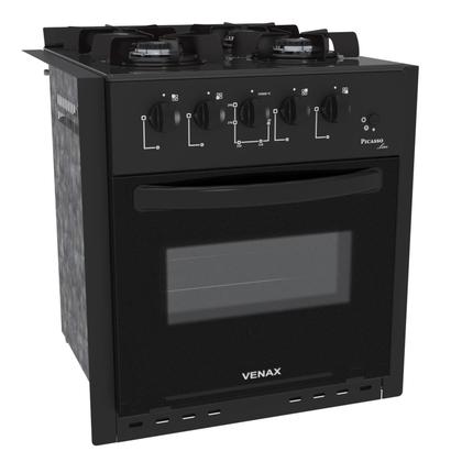 Imagem de Fogao a Gas de Embutir 4 Bocas Venax Picasso Line Preto