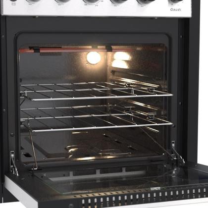 Imagem de Fogao a Gas de embutir Gaudi Platinum 4 Q GII Inox Gas Glp