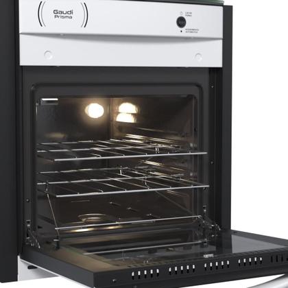 Imagem de Fogao a gas de embutir gaudi prisma vitreo bl 4q branco gas glp