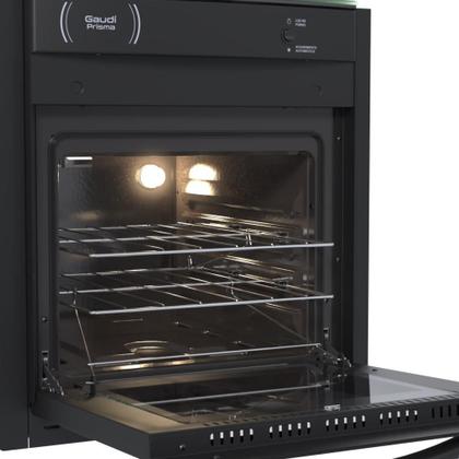 Imagem de Fogao a gas de embutir gaudi prisma vitreo bl 4q preto gas glp