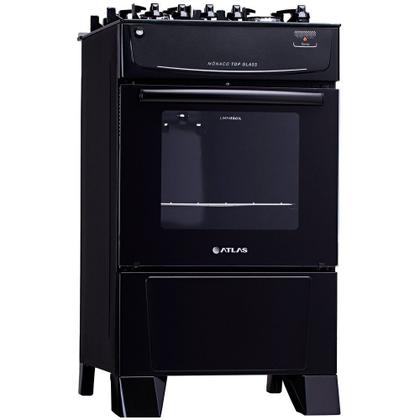 Imagem de Fogão a Gás de Piso 4 Bocas Atlas Mônaco Top Glass Mesa de Vidro