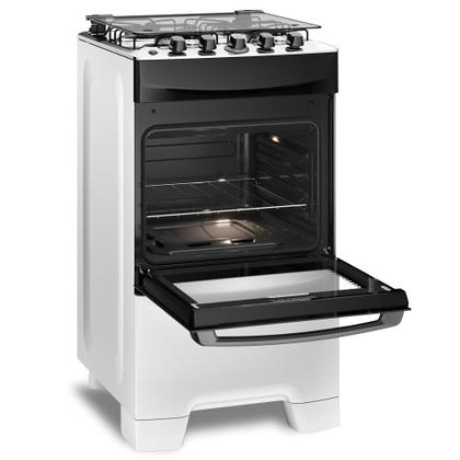 Fogão a Gás de Piso 4 Bocas Continental Mesa de Inox - FC4IB Imagem de Fogão a Gás de Piso 4 Bocas Continental Mesa de Inox - FC4IB