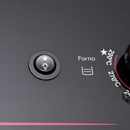 Imagem de Fogão a Gás de Piso 5 Bocas Dako Magister Mesa de Vidro Preto