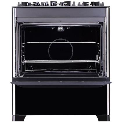 Imagem de Fogão a Gás de Piso 5 Bocas Dako Magister Mesa de Vidro Preto