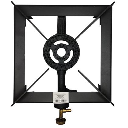 Imagem de Fogão a Gás Industrial Alta Pressão de Uma Boca Chamas Simples Ferro Fundido Camping Caminhoneiro