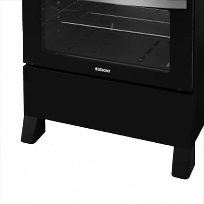 Imagem de Fogão à Gás Itatiaia Star New 5 Bocas Mesa Inox Forno 82 Litros -Preto