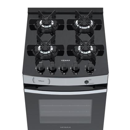 Imagem de Fogao a gas maxi vitreo 4 q inox gas glp