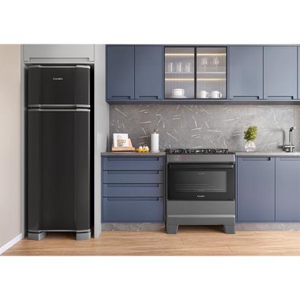 Imagem de Fogão a Gás Mesa de Vidro Forno 84L Esmaltec IDEAL Top Glass Titanium 5 bocas Bivolt