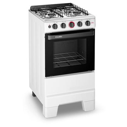 Fogão a Gás Mesa Inox Forno 50L Limpa Fácil e Acendimento Automático Esmaltec IDEAL Super F4IAB Cor Branco 4 bocas Bivolt Imagem de Fogão a Gás Mesa Inox Forno 50L Limpa Fácil e Acendimento Automático Esmaltec IDEAL Super F4IAB Cor Branco 4 bocas Bivolt