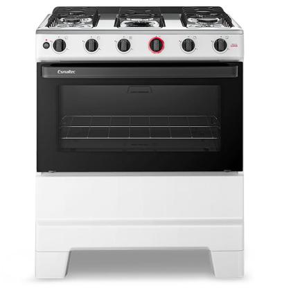 Fogão a Gás Mesa Inox Super Chama Forno 84L Limpa Fácil e Acendimento Automático IDEAL Super F5IAB Cor Branco 5 bocas Bivolt - Esmaltec Imagem de Fogão a Gás Mesa Inox Super Chama Forno 84L Limpa Fácil e Acendimento Automático IDEAL Super F5IAB Cor Branco 5 bocas Bivolt