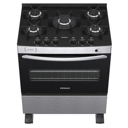 Imagem de Fogao a gas picasso vitreo 5 q inox gas glp