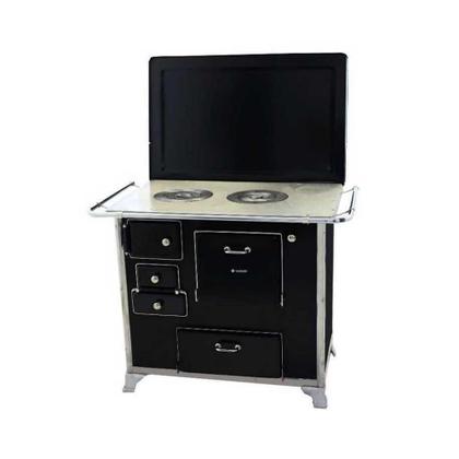 Imagem de Fogão a Lenha 02 Preto Gabinete Com Tampa 2GDTPR - Met. Venâncio