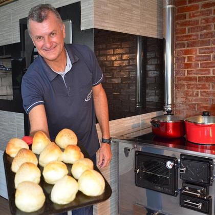 Imagem de Fogão A Lenha Com Forninho Com Caixa Direito Inox Vidro Ceramico Nº2