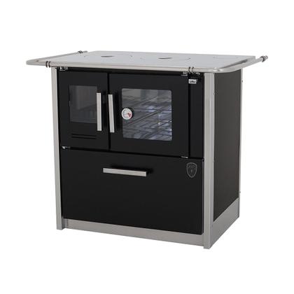 Imagem de Fogão a lenha eclipse direito preto chapa aluminio n2