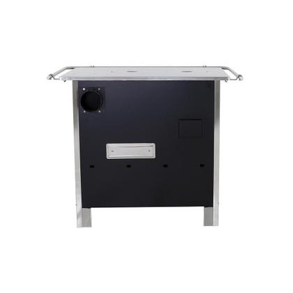 Imagem de Fogão a lenha eclipse direito preto chapa aluminio n2