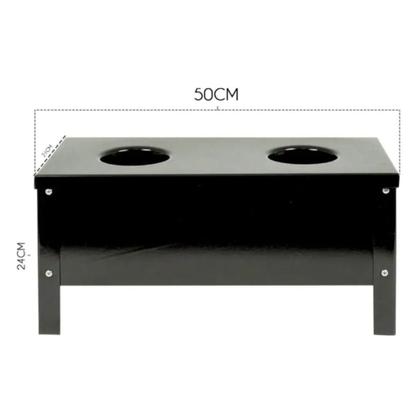 Imagem de Fogão A Lenha Esmaltado Portátil Camping Aço Esmaltado Preto