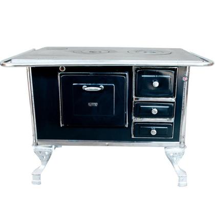 Imagem de  Fogão a Lenha Maestro N2 Esquerdo com Chaminé Universal Galvanizado