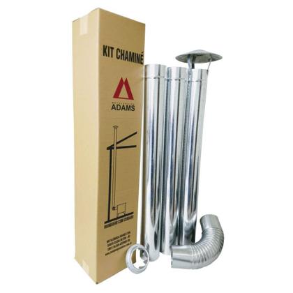 Imagem de  Fogão a Lenha Maestro N2 Esquerdo com Chaminé Universal Galvanizado