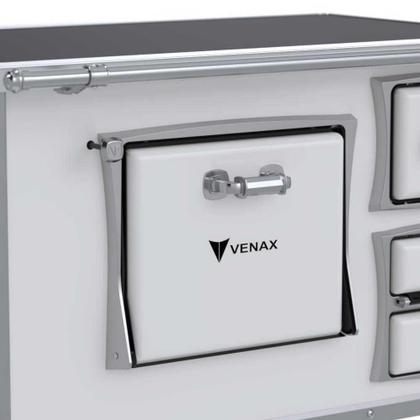 Imagem de Fogão a Lenha N 02 Premium GII Branco Chapa Vitrocerâmica Saída Esquerda sem Tampa - Venax