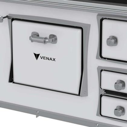 Imagem de Fogão a Lenha N 02 Premium GII Branco Chapa Vitrocerâmica Saída Esquerda sem Tampa - Venax