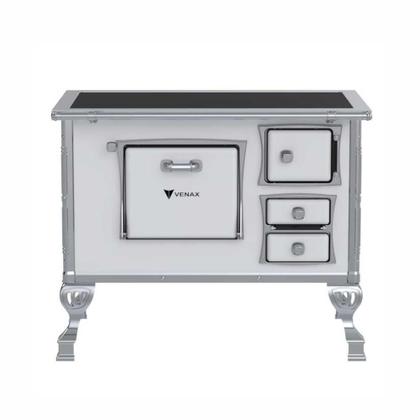 Imagem de Fogão a Lenha N 02 Premium GII Branco Chapa Vitrocerâmica Saída Esquerda sem Tampa - Venax