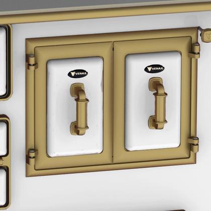 Imagem de Fogão a Lenha N 1 Gab Renaissance Branco com Tampa Esquerdo Venax